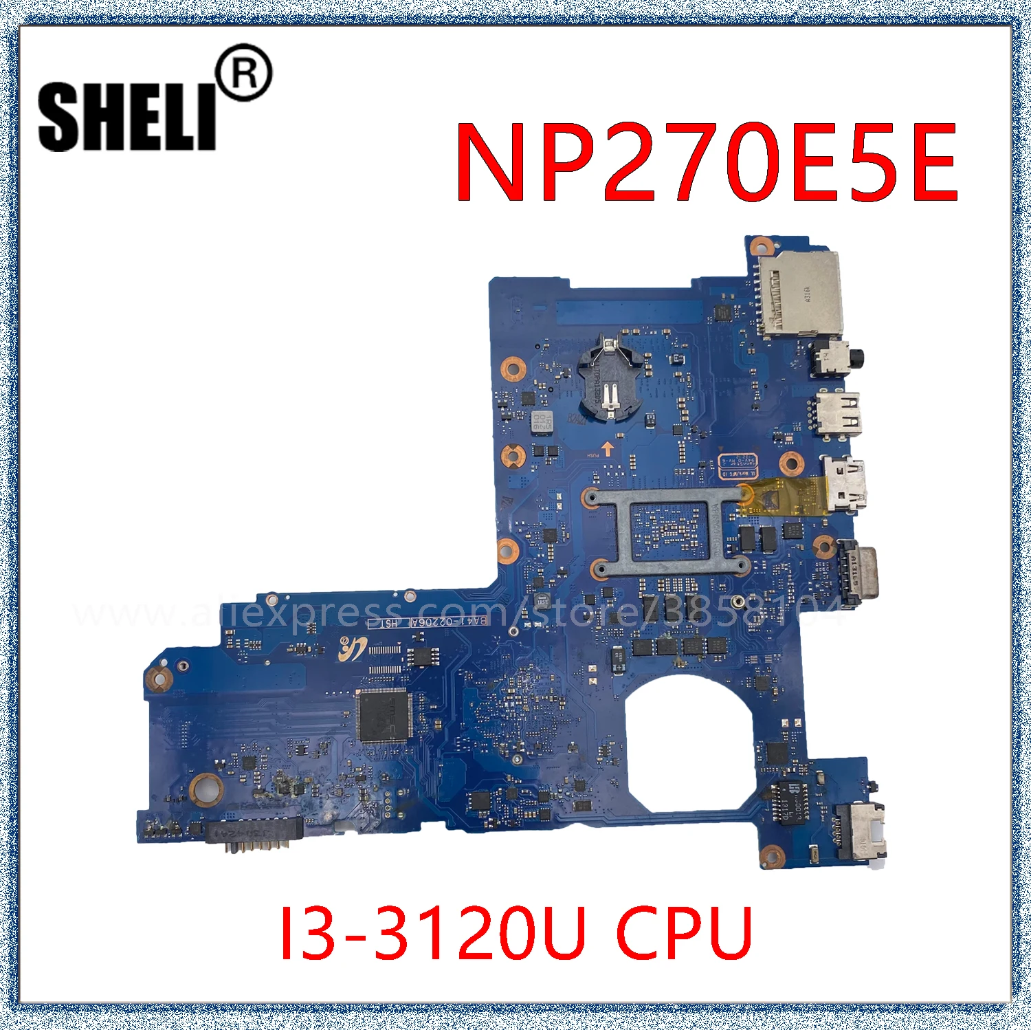 Шели для Samsung NP270 NP270E5E материнская плата портативного компьютера с I3-3120U процессор