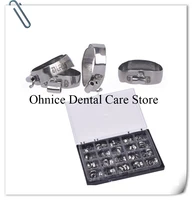 80pcs stainless steel dental orthodontic molar bands 16 35 first molar dental molar tubes rothmbt