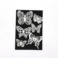 10pcs different patterns butterfly handmade lace lace cut paper stickers for diy scrapbook album greeting card paper crafts