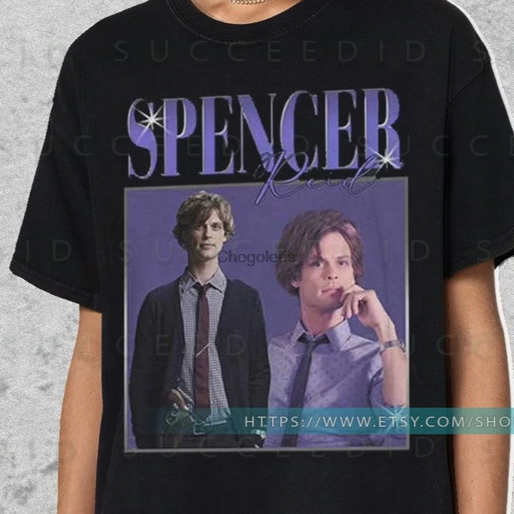 Рубашка Спенсера рейда рубашка для сериала криминальные умы винтажная со