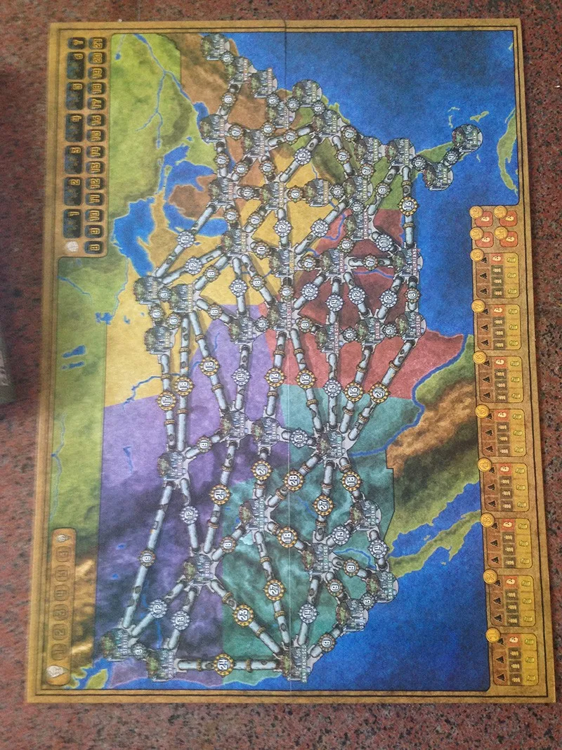 Настольная игра Power Grid английская Verison Cards Германия + карта США | Спорт и