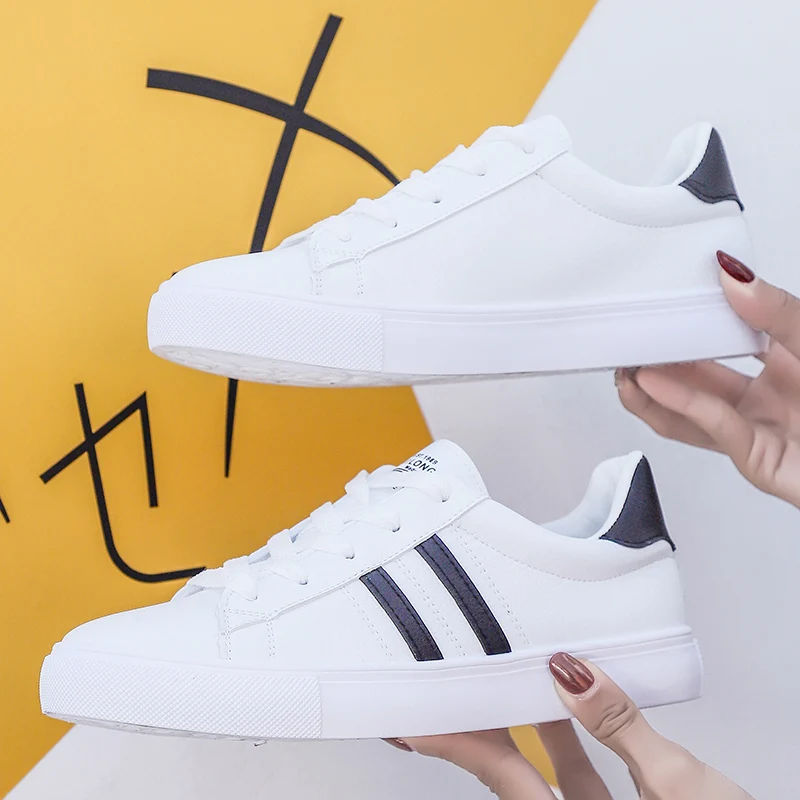 Недорогие женские теннисные туфли 2019 кроссовки кожаные женская спортивная обувь