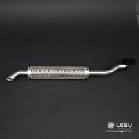 lesu metal smoke exhaust pipe for diy tamiya 114 rc tractor truck car scania benz remote control toys model th02241 smt3