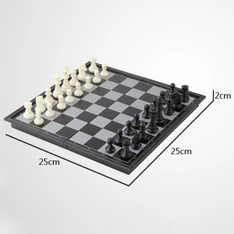 

netic Chess Set International Chess Educational Chess Set Entertainment Game Chess With Folding Board