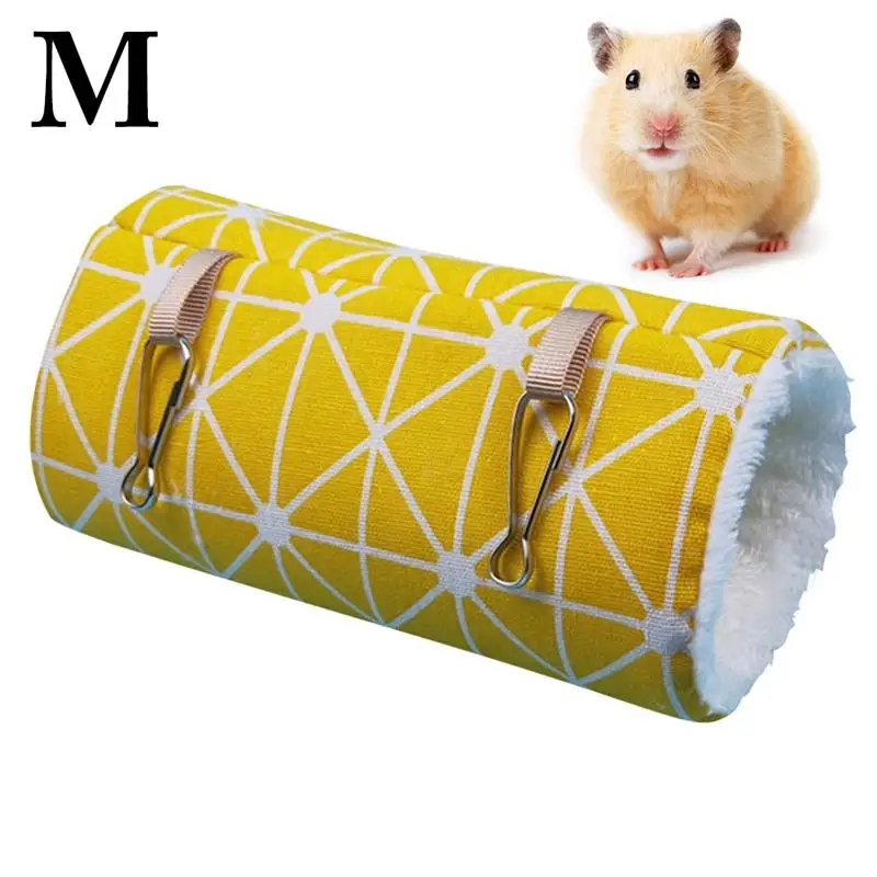 

1 PC Hamster Cage Tunnel Hammock Plush Warm Hamster Tube Toy Hanging Bed For Cage Guinea Pig Chinchilla Hedgehogs Ferrets