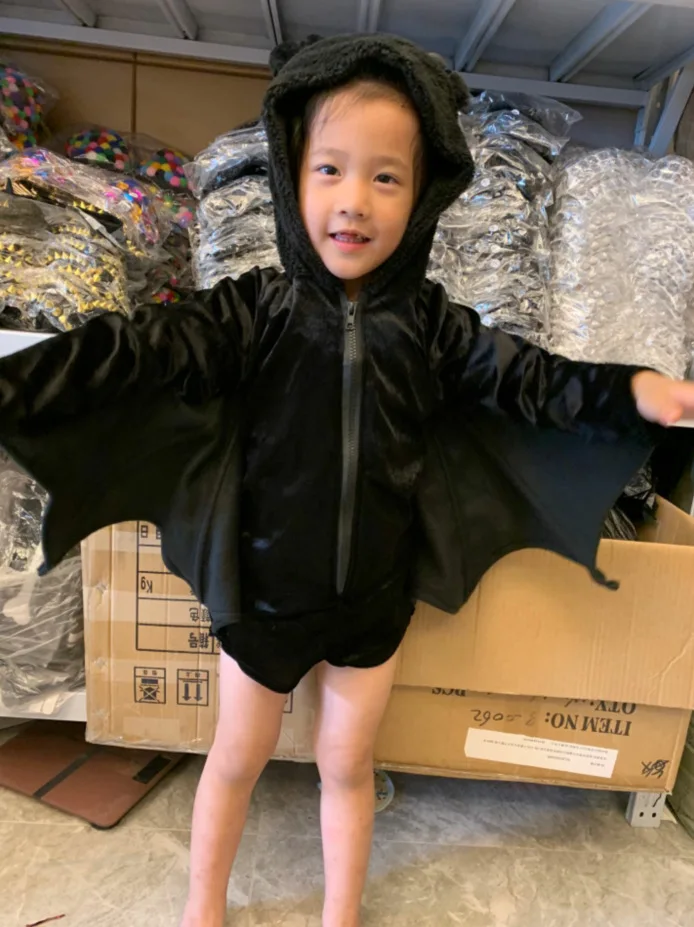 Костюм вампира девочки летучая мышь для ролевых игр на Хэллоуин родителей и