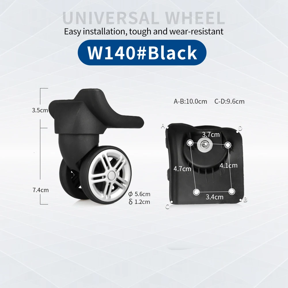TANGYIPIN W140 Wheels for luggage trolley case suitcase accessories repair universal heavy-duty replacement customization wheel