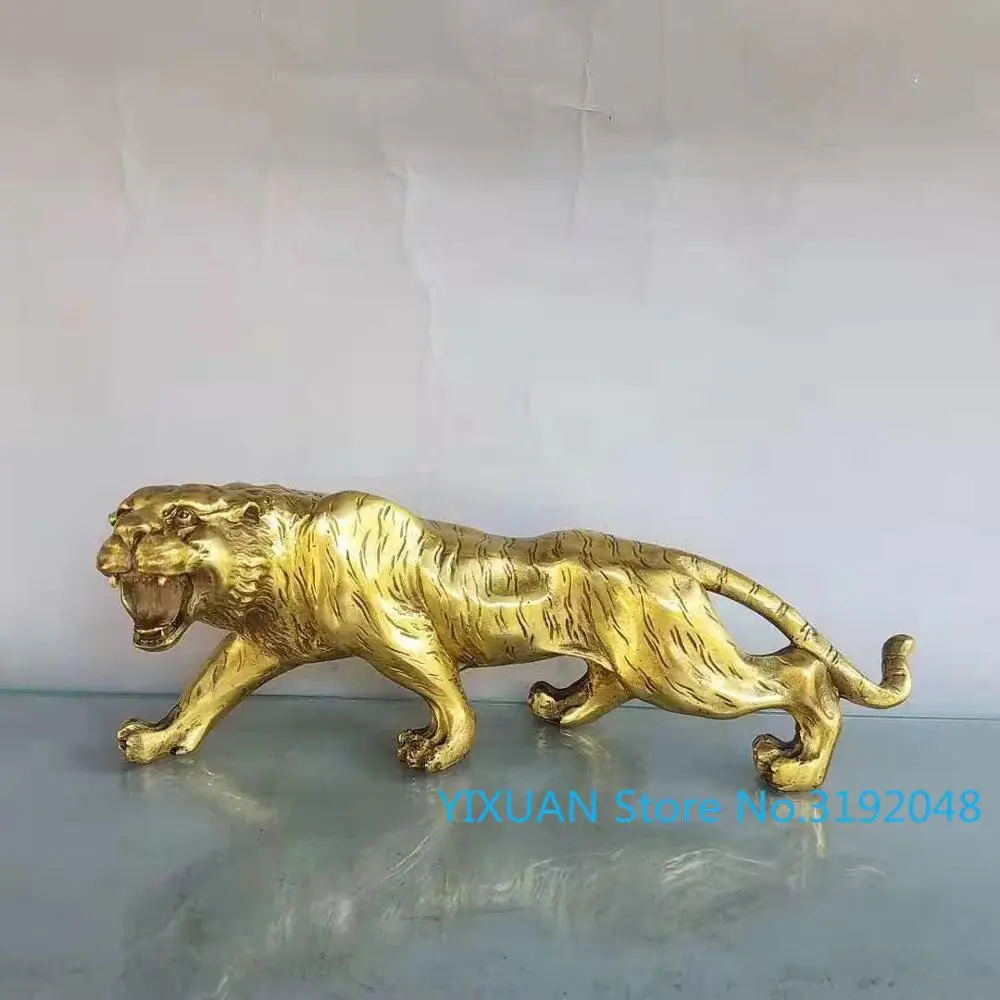 

Украшения тигровые из чистой меди для богатства, китайские зодиаки, украшения тигровые для домашнего хранения и устранения зла Геомантии