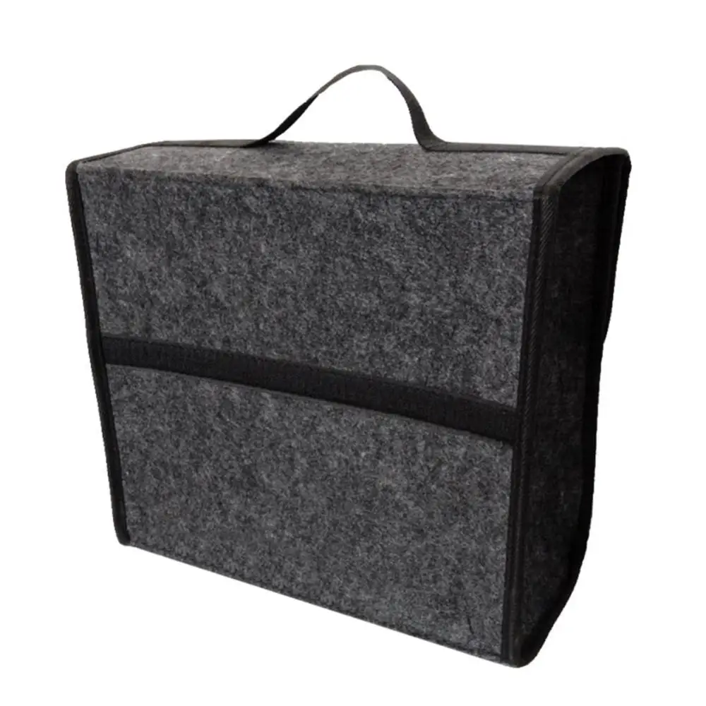 

Hot Sale Car Vehicle Trunk Foldable Tools Storage Case Thick Felt Tote Bag Organizer Automobiles Stowing Tidying