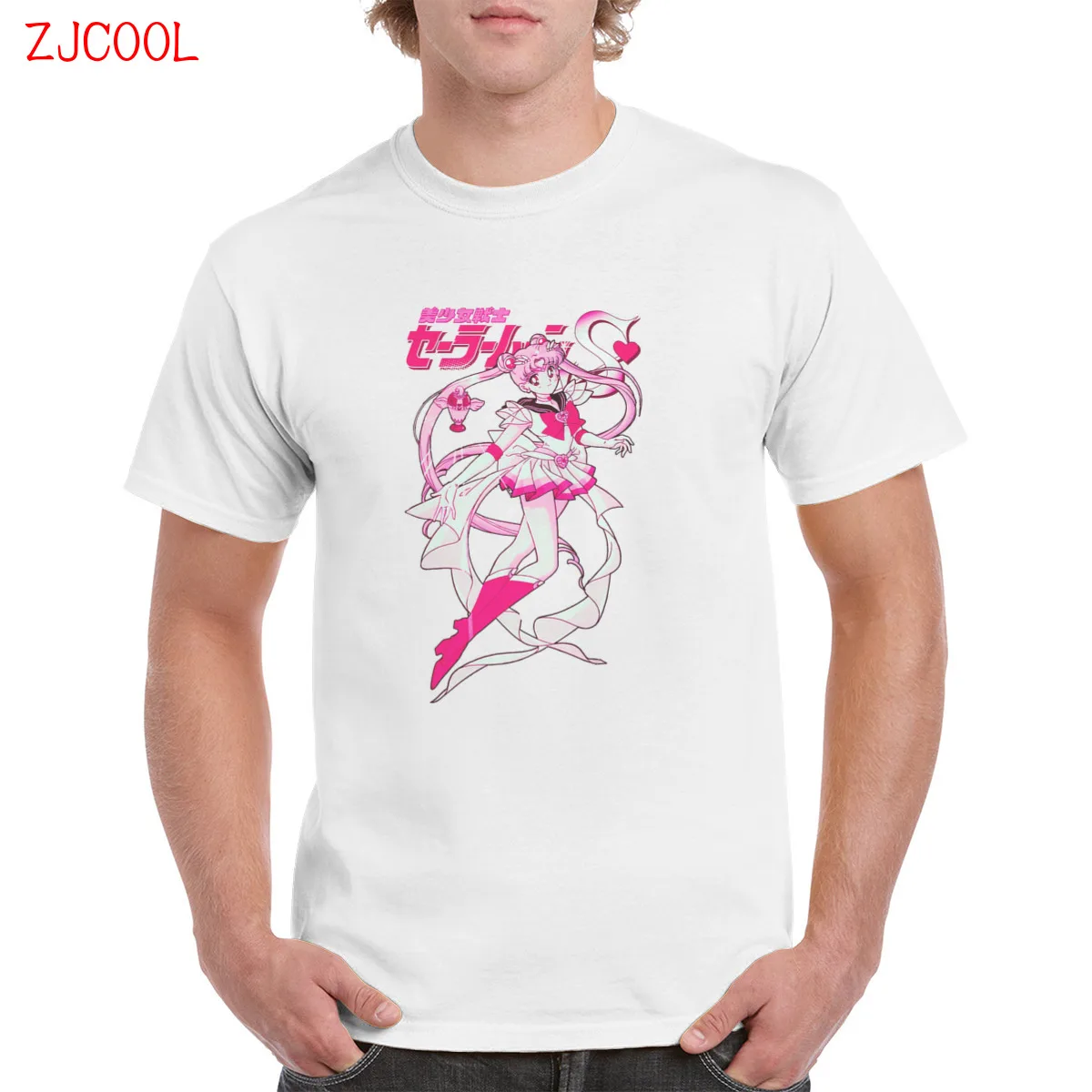 

Sailor Moon Japanese Anime Comics Kawaii Cartoon Printed Manga Graphic Casual t shirt Top Oversized Cotton Tee T-Shirt