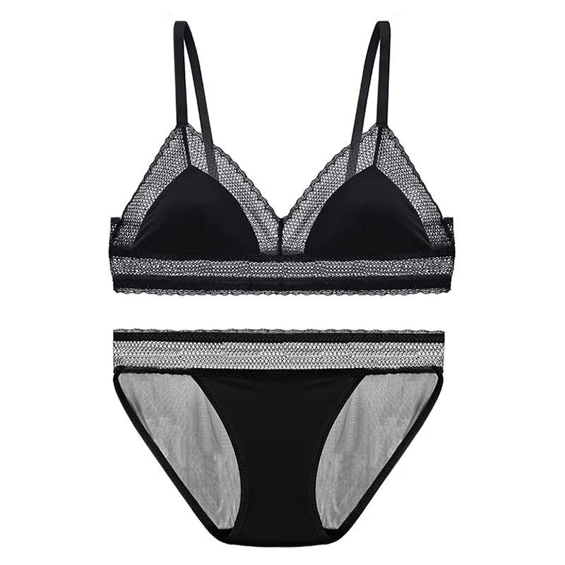 OLOMLB французский бюстгальтер без косточек сексуальный кружевной с треугольными