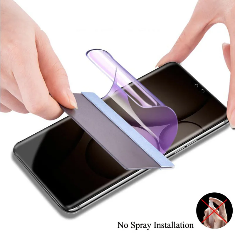 Синяя Гидрогелевая пленка для Sony Xperia 1 10 XA1 XA2 Plus Ultra XP5 мягкая Взрывозащищенная