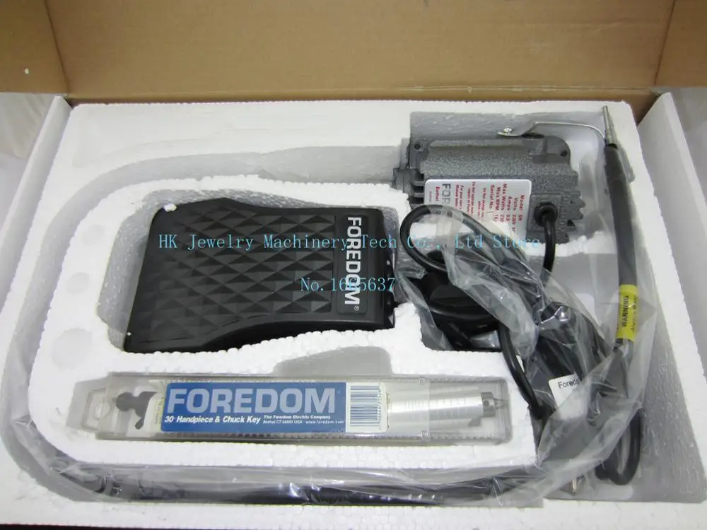 Шлифовальная машина с гибким валом! 110 В FOREDOM JEWELERS FLEX Вал SR 1/6HP для ювелирных