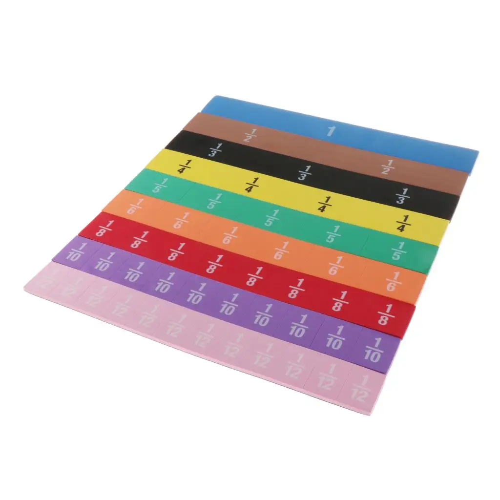 

51pcs Magnetic Rainbow Fraction Tiles Early Educational Math Toys Kids Learning Educational Toy Montessori Kids Math Baby Toy