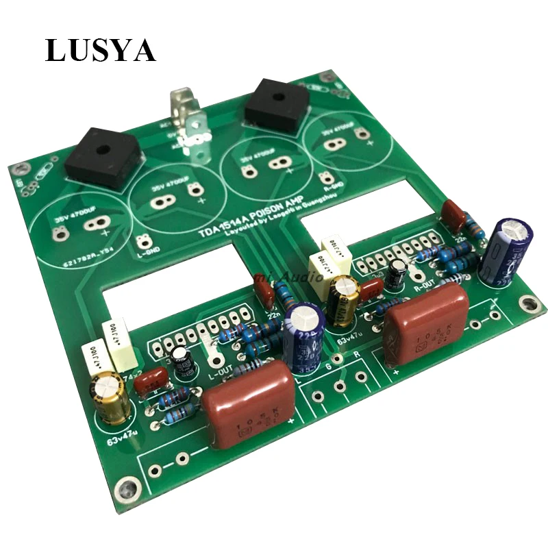 Цифровой усилитель звука Lusya TDA1514A плата 50 Вт двухканальный Hi-Fi T1090 | Электроника