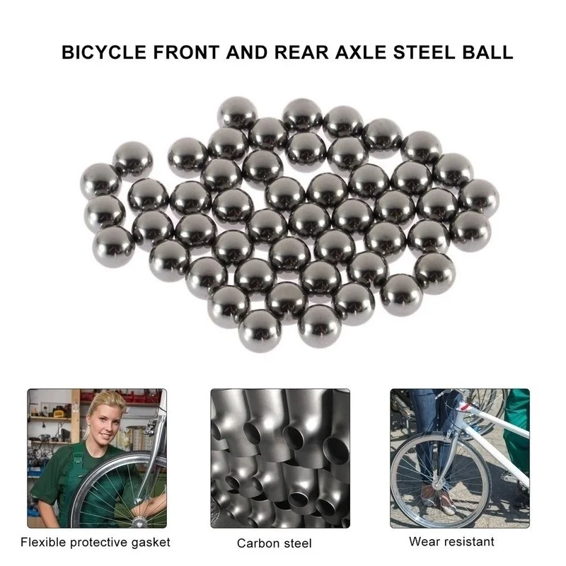 40PCS/100PCS Bike Bicycle Steel Ball Bearing Replacement Parts 4mm 5mm 6mm 8mm 9mm 10mm for Slingshot Hunting