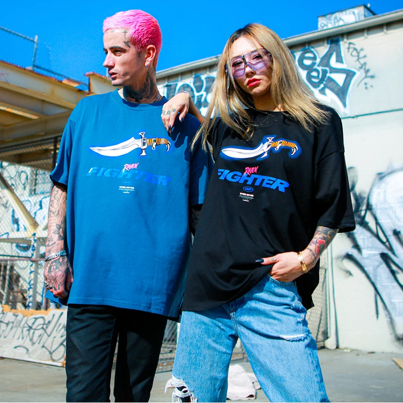 Футболка мужская с принтом в стиле хип хоп 2020|Мужские футболки| |