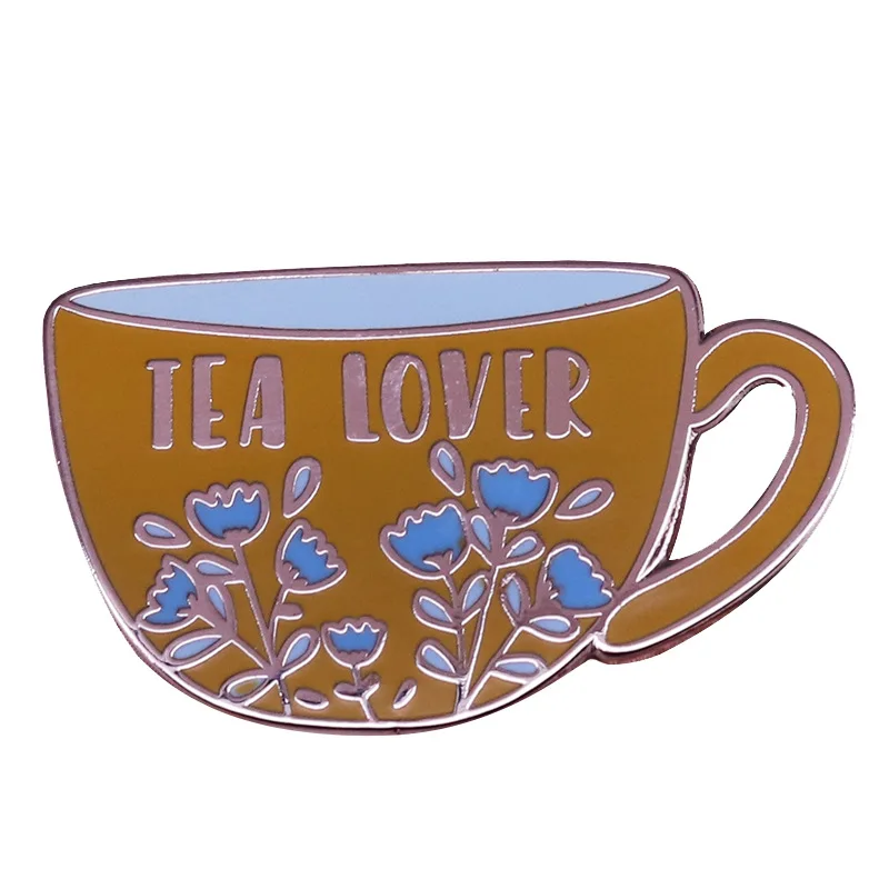 

Творчество чашка твердым эмалиевым покрытием булавки броши для женщин и мужчин из нагрудные значки на рюкзак воротником модное ювелирное и...