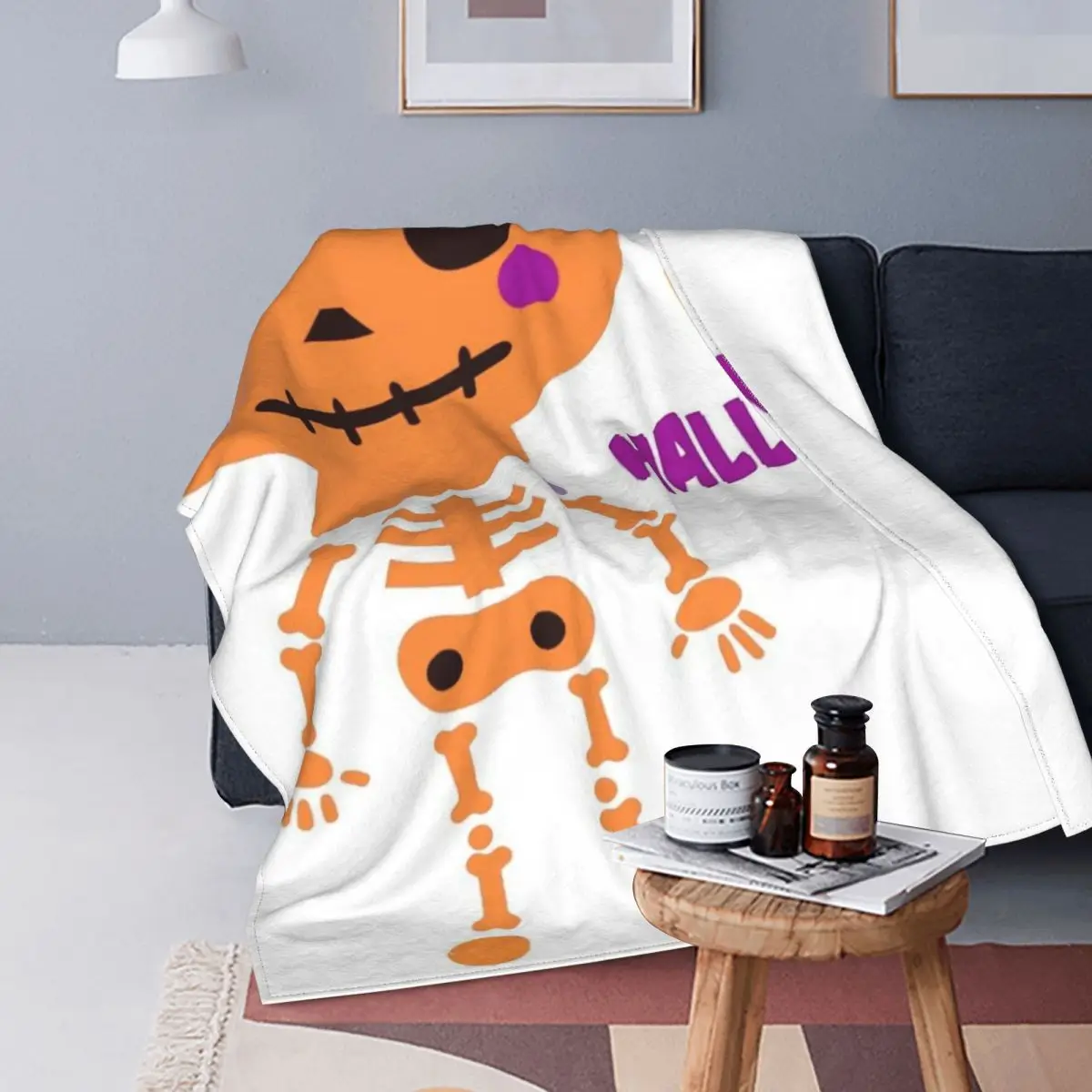 

Manta a cuadros feliz Halloween 175, para cama colcha, fundas de cama a cuadros, manta de lana a cuadros en el sofá