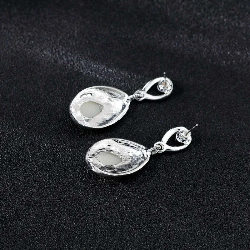 Дубай ювелирные наборы роскошное ожерелье набор серьги жемчуг Кристалл