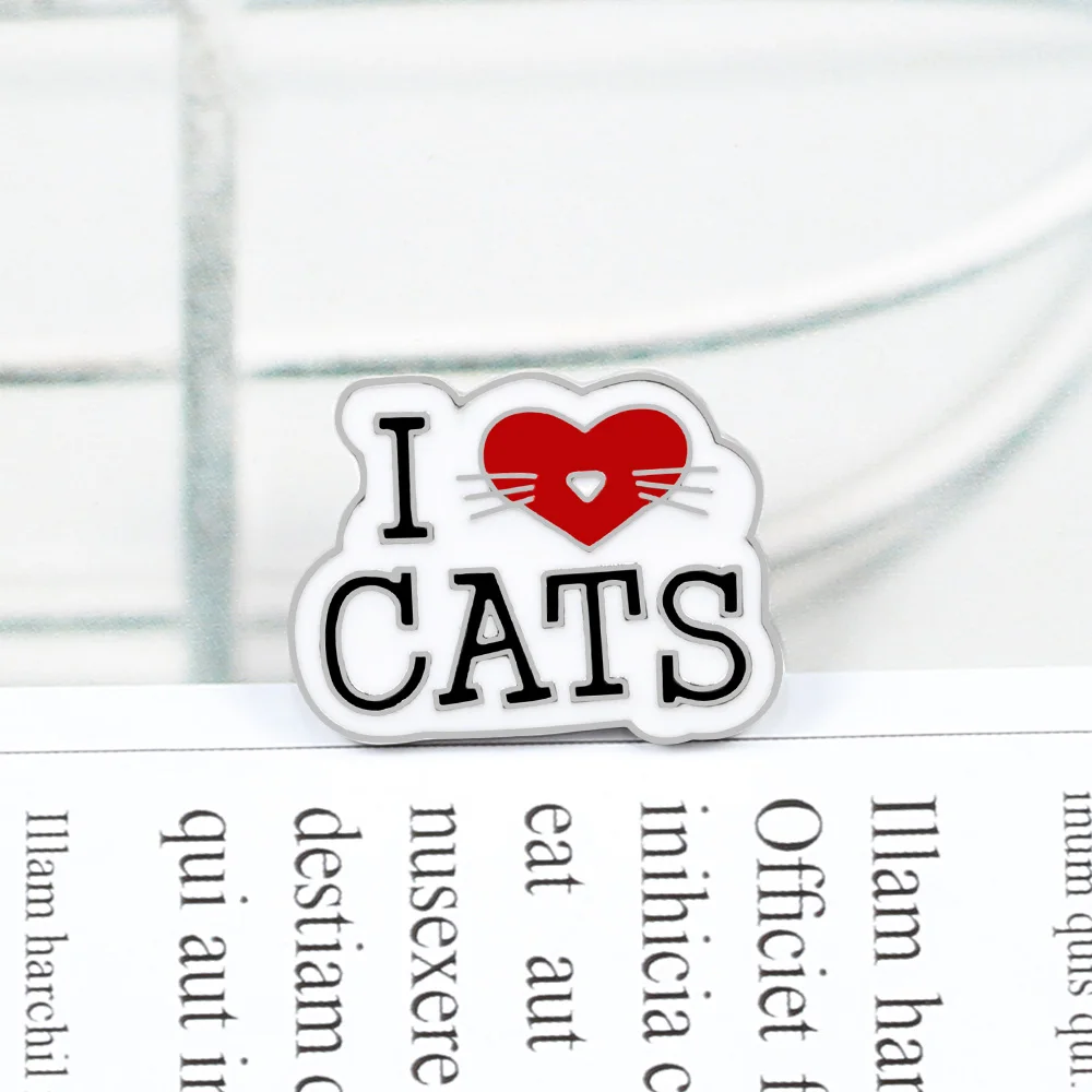 Мультфильм буквенный лозунг эмаль на булавке милый прекрасный знак с надписью I