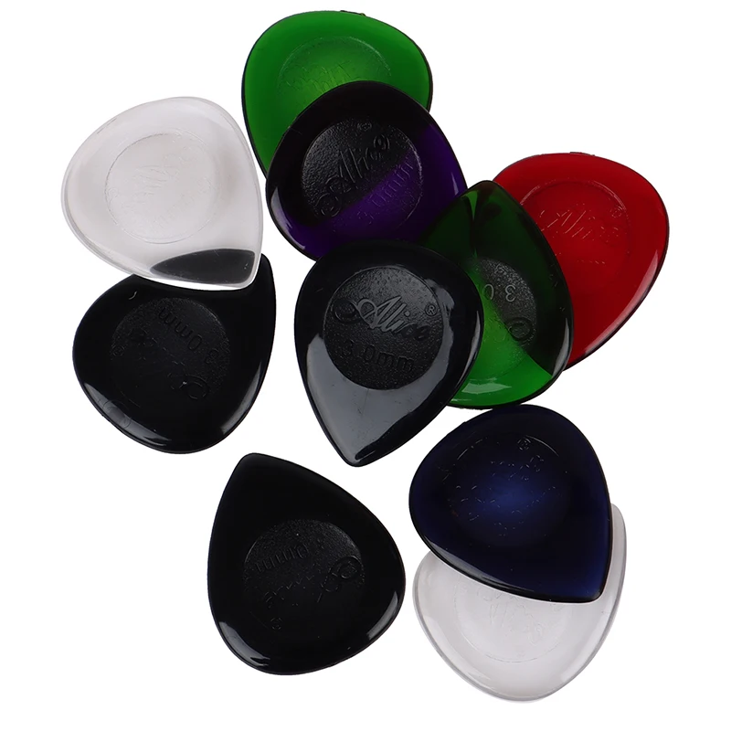 10 stücke elektrische gitarre pick akustische musik picks plektrum 1mm 2mm 3mm dicke gitarre zubehör farbe zufällig free global shippin