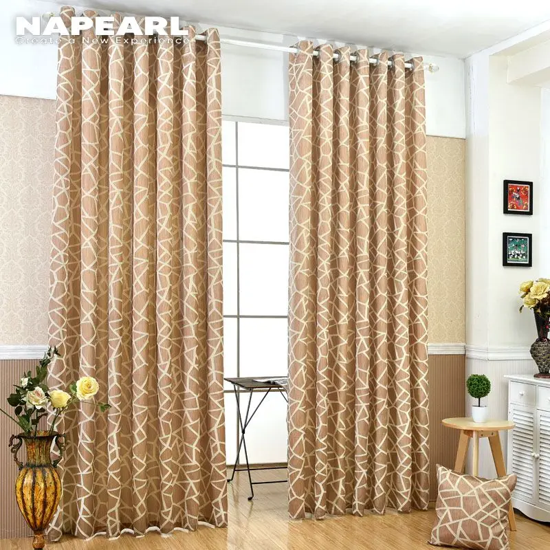Геометрические жаккардовые современные шторы NAPEARL простой дизайн занавески для