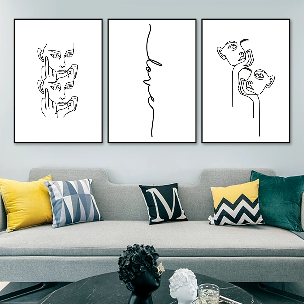 

Nordic Moody Art Canvas Painting Boredom Posters And Prints Love Quote Landscape Wall Pictures For Living Room Decor