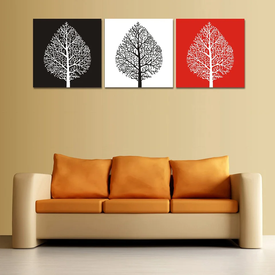 Современное домашнее украшение холст картина маслом настенная живопись тройная