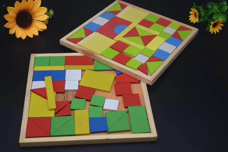 Деревянная головоломка для дошкольного воображения малышей развивающая