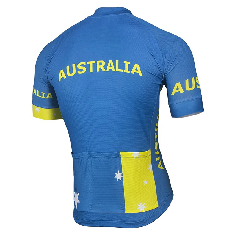 

Australia 2020 Summer Men Blue cycling bib shorts jersey kit Bike Road Mountain Race Short 9D Gel Breathable maillot ciclismo