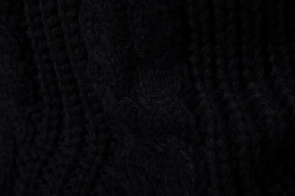 Мужской хлопковый свитер пуловеры с круглым вырезом черные тонкие однотонные