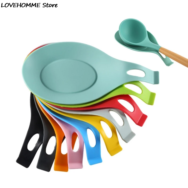 

Kitchen Tools Heat Resistant Silicone Put A Spoon Mat Insulation Mat Placemat