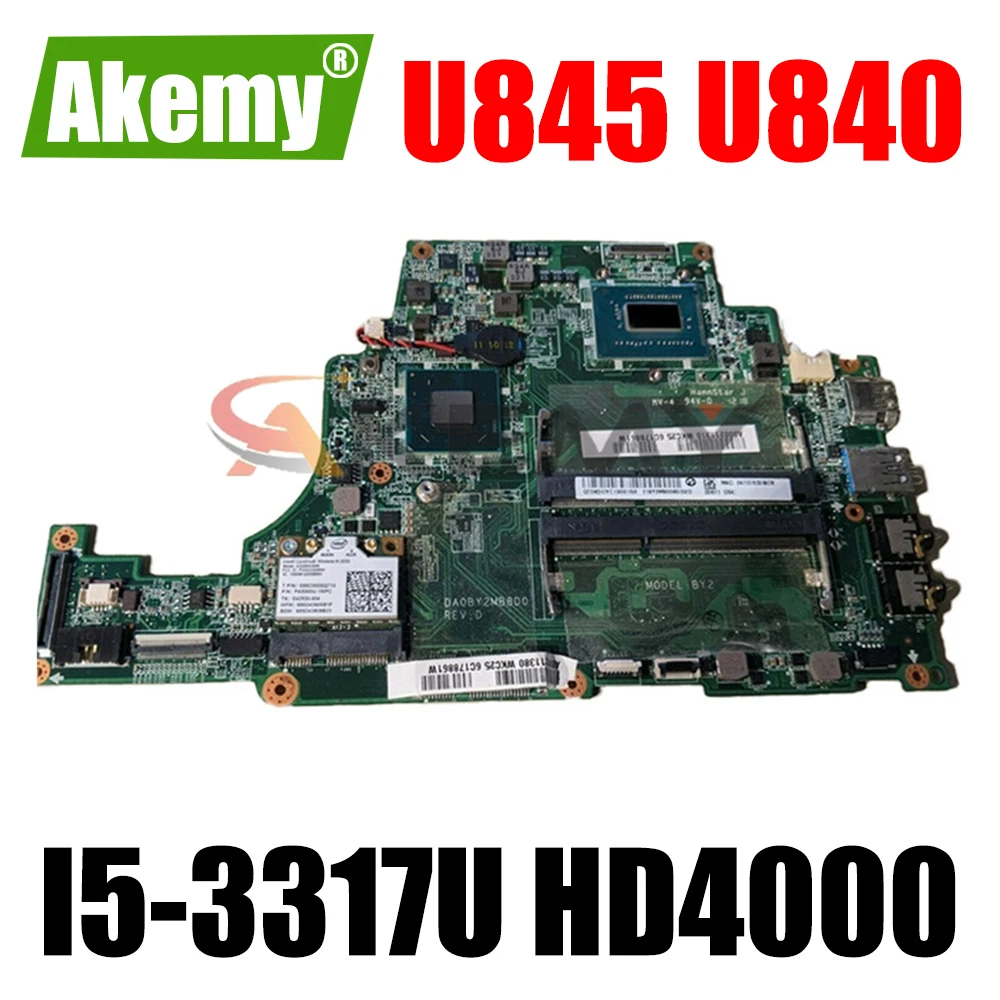 

Материнская плата AKEMY DA0BY2MB8D0 A000211310 для ноутбука Toshiba Satellite U845 U840, материнская плата для ноутбука I5-3317U HM77 GMA HD4000 DDR3