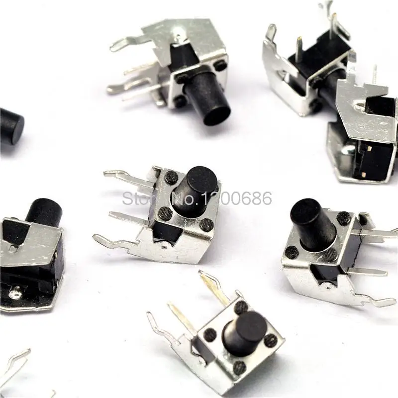 

6 * 6 * 8MM Tact Switch Horizontal With Bracket 2-pin Push Button Switch