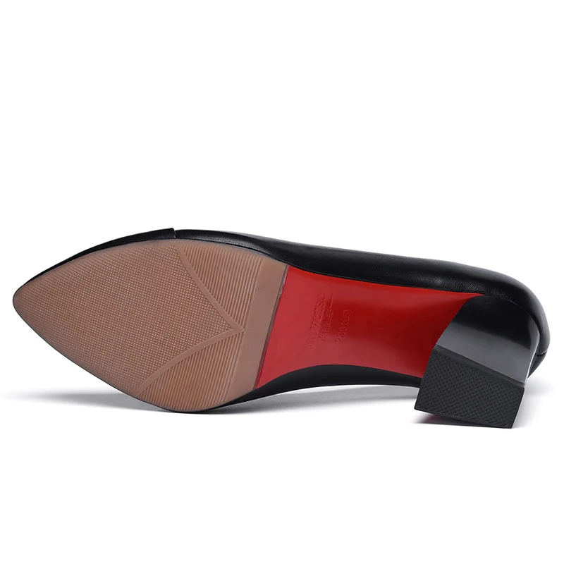 Вселенная E019 размера плюс офисные женские туфли из натуральной кожи Удобные