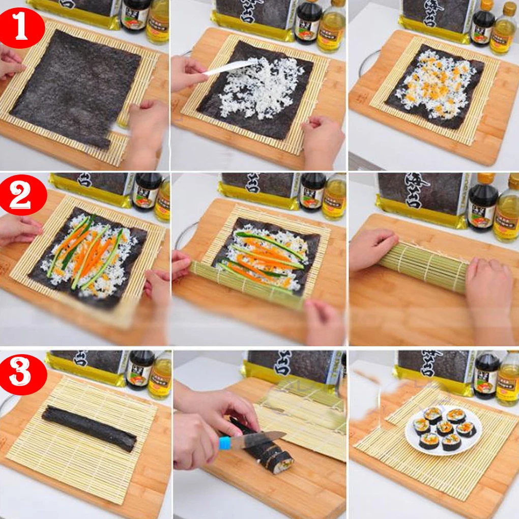 

Special Sushi Making Tools Round Sushi Making Tools Sushi Rollers and Bamboo Sushi Roller Cushions