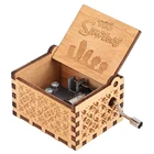 Музыкальная шкатулка ручной работы, деревянная резная музыкальная шкатулка, украшение для дома, подарки для детей, любителей музыки (Симпсоны)