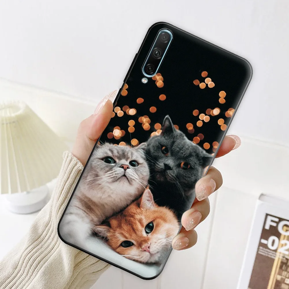 For Honor 30i Case Silicone Flower Soft Phone Huawei LRA-LX1 Honor30i TPU Bumper on Cover