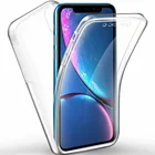 Чехол для Samsung Galaxy S6 S7 Edge S8 S9 S10 Plus, передний + задний Чехол с полным покрытием на 360 , мягкие силиконовые + поликарбонатные чехлы для телефонов