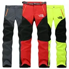 2021 осень-зима походные мягкие брюки с ракушкой уличные спортивные прогулочные кемпинговые водонепроницаемые теплые флисовые брюки для женщин и мужчин