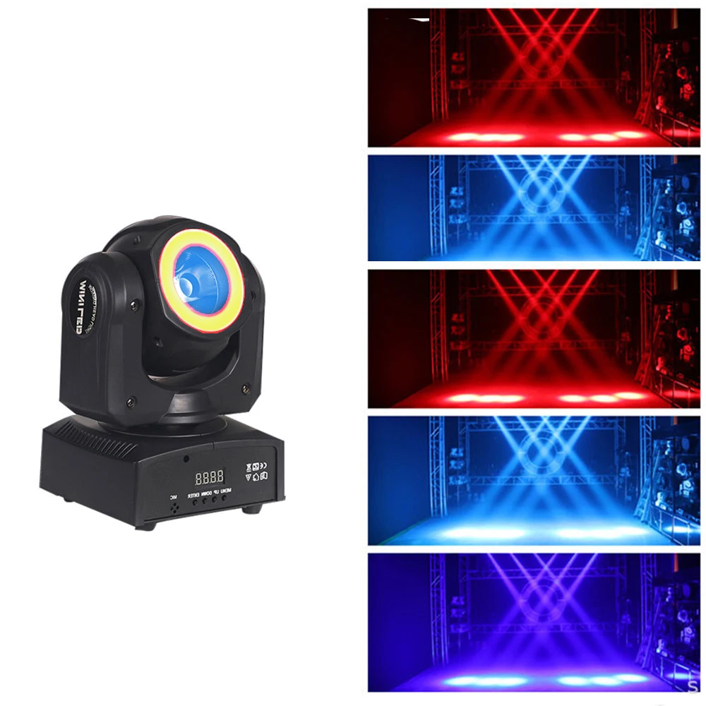 

Светодиодный мини-проектор DMX 2021, сценическое освещение с вращением головы и узором, 60 Вт, с ручной фокусировкой, для дискотеки, диджея, вечеринки, 512