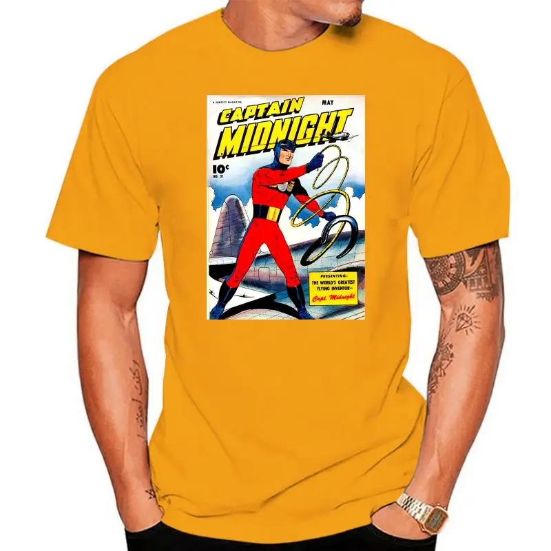 

Captain Midnight T Shirt - 1940 Comic Book Vintage Cover Art - New