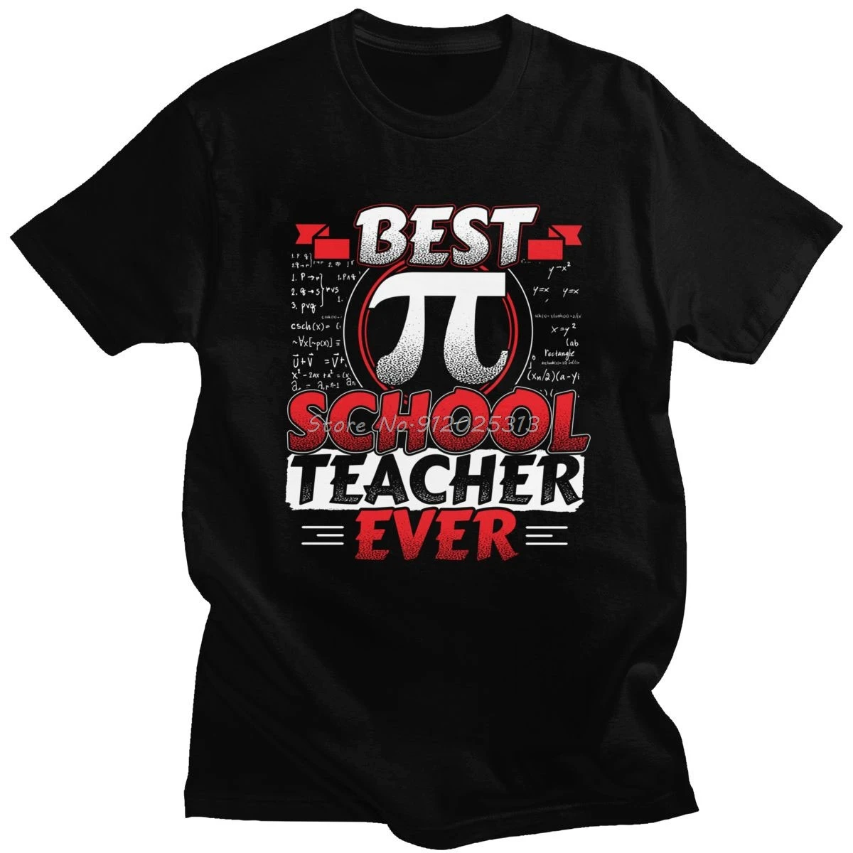 

Best Pi School Math Teacher Ever Men T Shirt Cotton Mathematical Mathematics Tee Tops Short Sleeved Casual Tshirt Clothing Gift