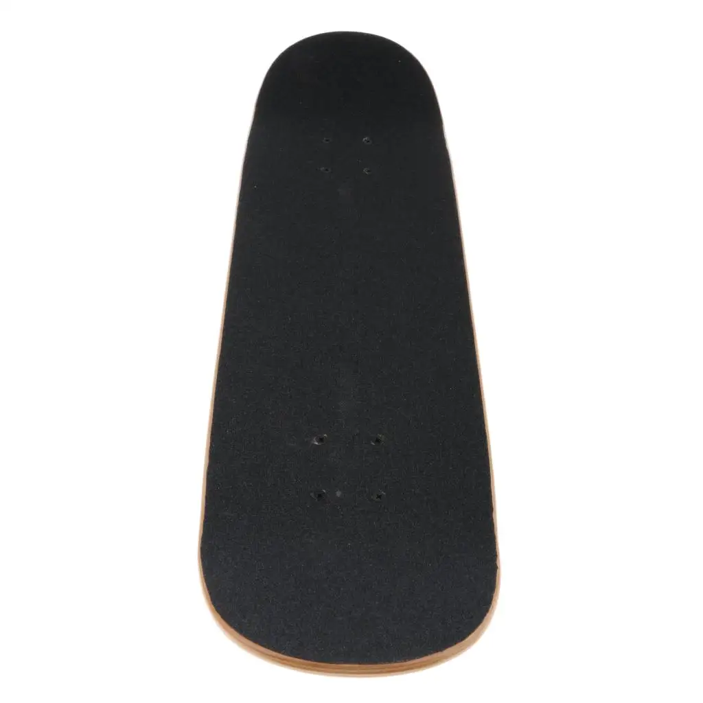 

Complete Skateboard Double Kick Deck Concave With White Wheels 31''x 8'