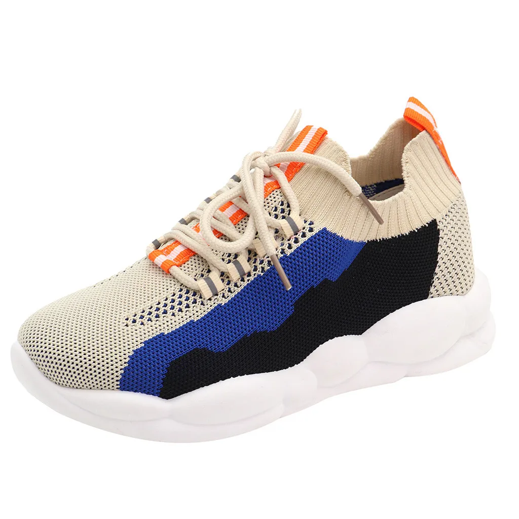 SAGACE/женская повседневная обувь Дышащие плетеные сетчатые туфли на плоской