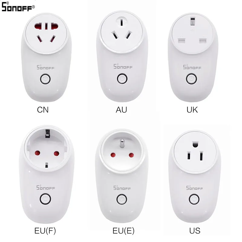 Интеллектуальный выключатель света Sonoff S26 розетка Wi Fi Смарт Беспроводной штекер