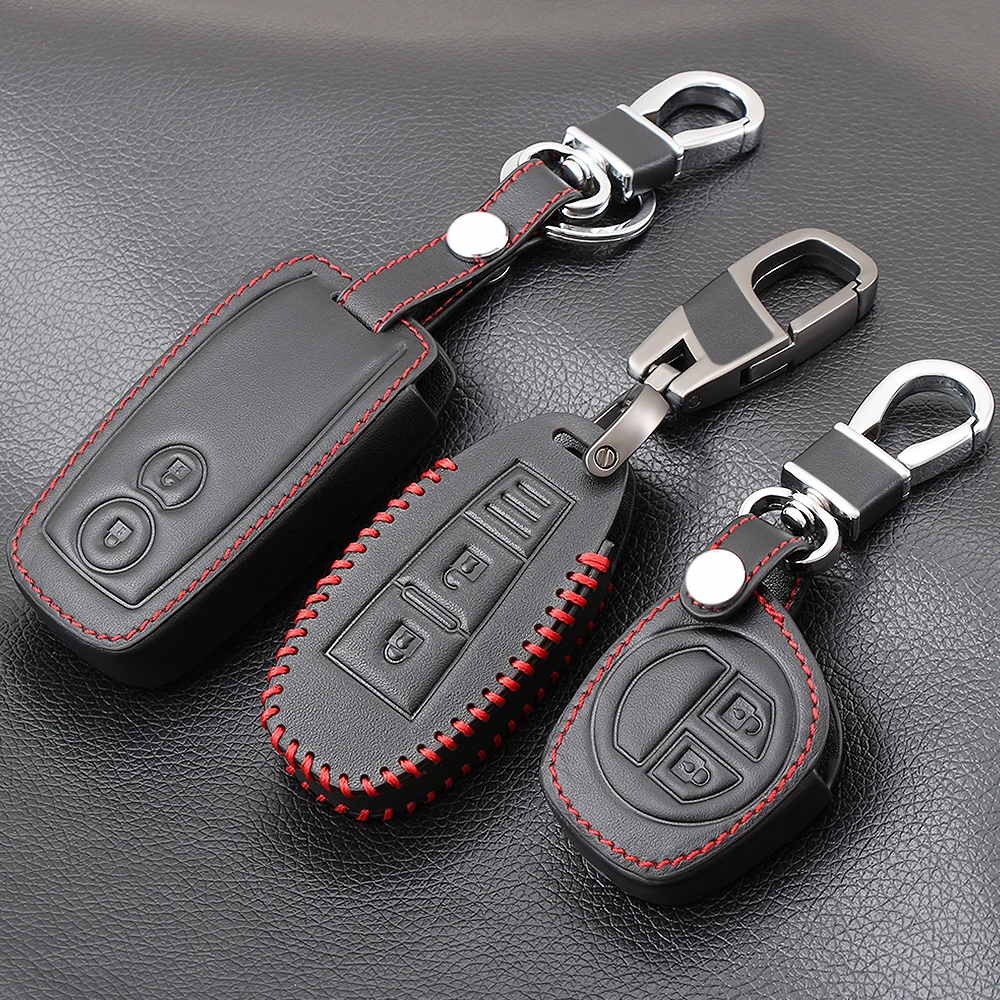 Чехол для автомобильного ключа из натуральной кожи чехол Suzuki S Cross Кожанный