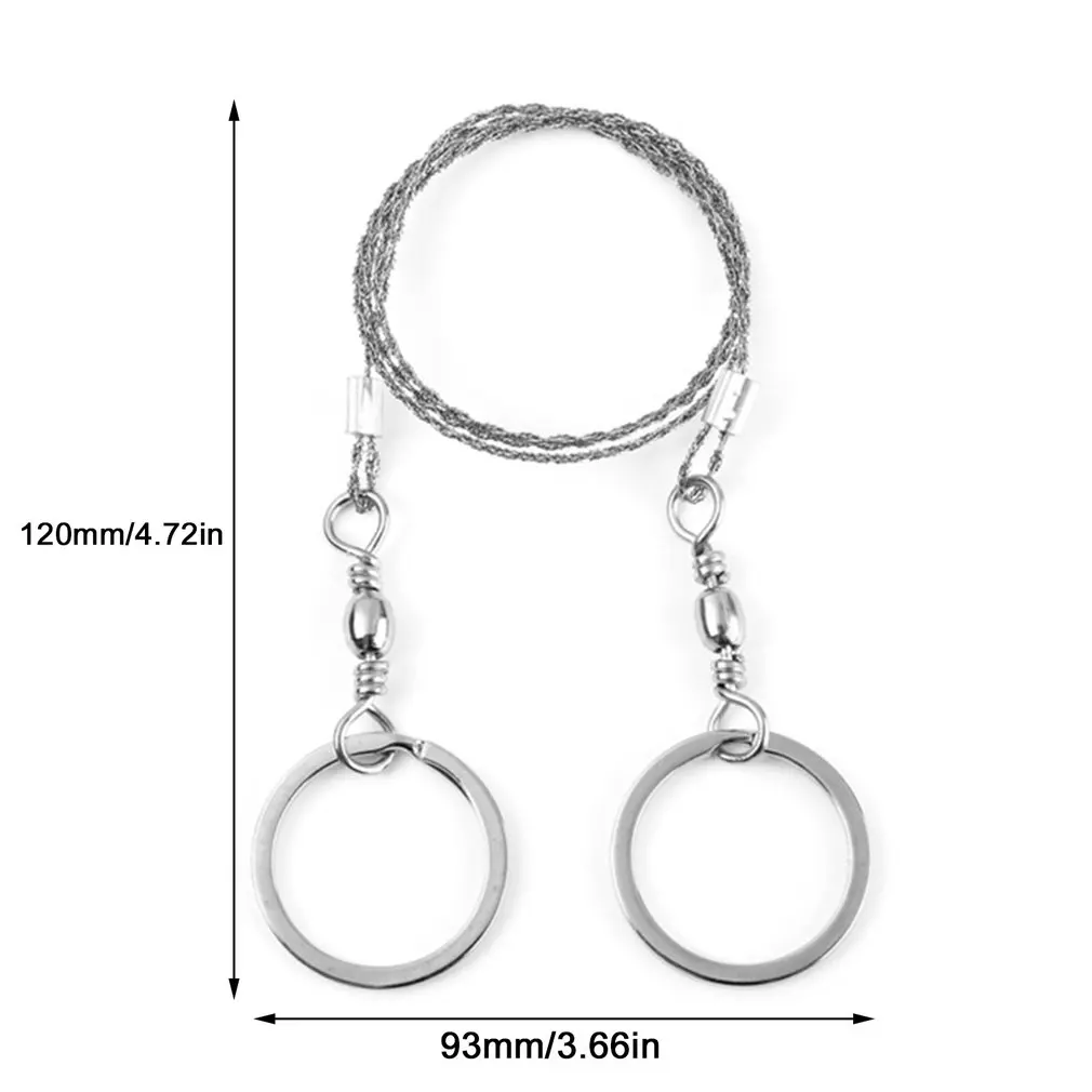 

2019 Hiking Camping Pocket Stainless Steel Outdoor Emergency Survival Wire Saw Multifunctional 360 Degree Rotation Wire Saw