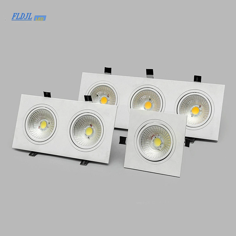 Белый светодиодный светильник с регулируемой яркостью 7 Вт 9 12 15 35 cob led spot 220 В/110 В